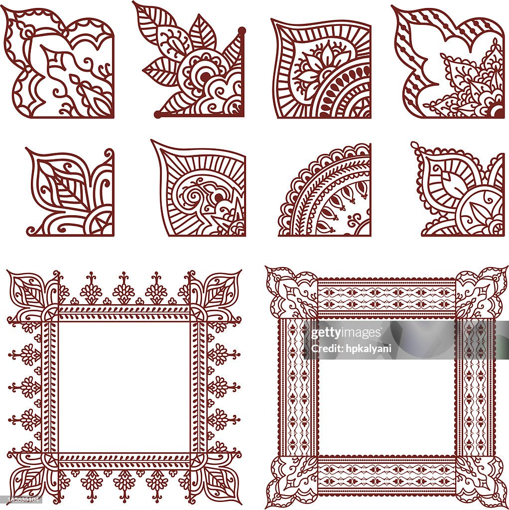 Mehndi Corner Designs