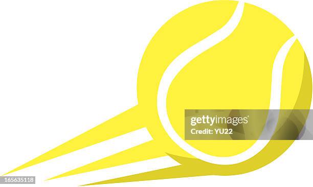 tennis ball logo - tennis ball stock illustrations