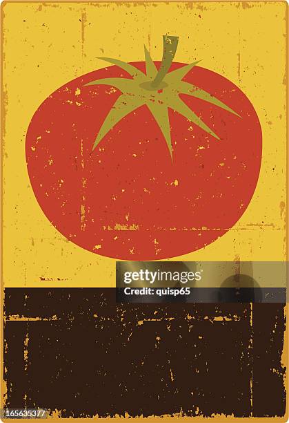 ilustrações de stock, clip art, desenhos animados e ícones de sinal de tomate - horta