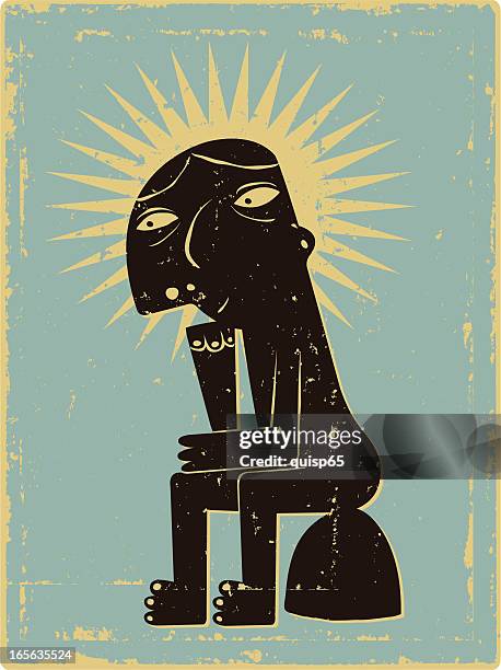 ilustraciones, imágenes clip art, dibujos animados e iconos de stock de gran idea? - estatua-de-bellas-artes