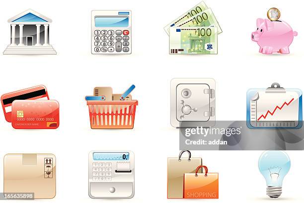 glänzende symbole - safety deposit box stock-grafiken, -clipart, -cartoons und -symbole