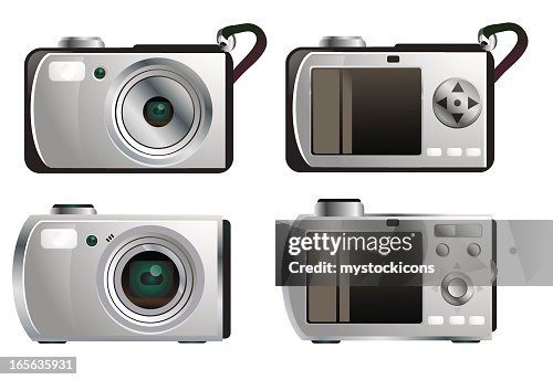 Compact Photo Camera Vector Compact Digital Camera High-Res Vector Graphic - Getty Images