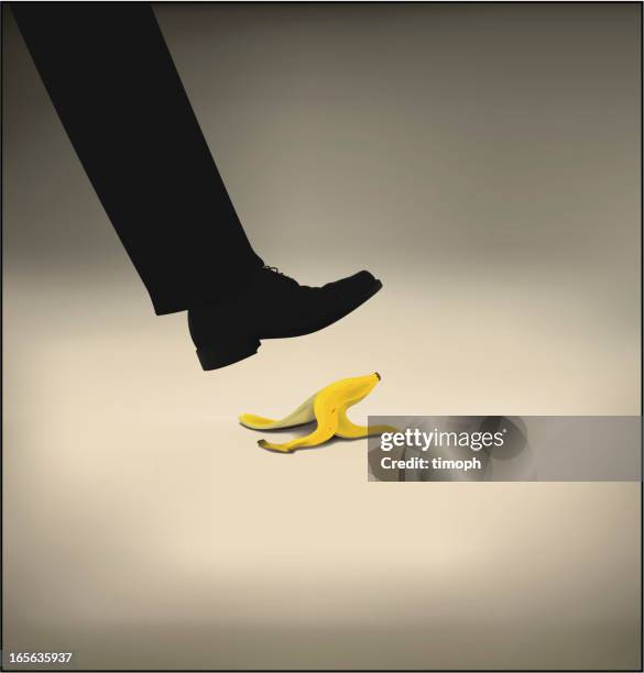 banana shoe - dress shoes stock illustrations