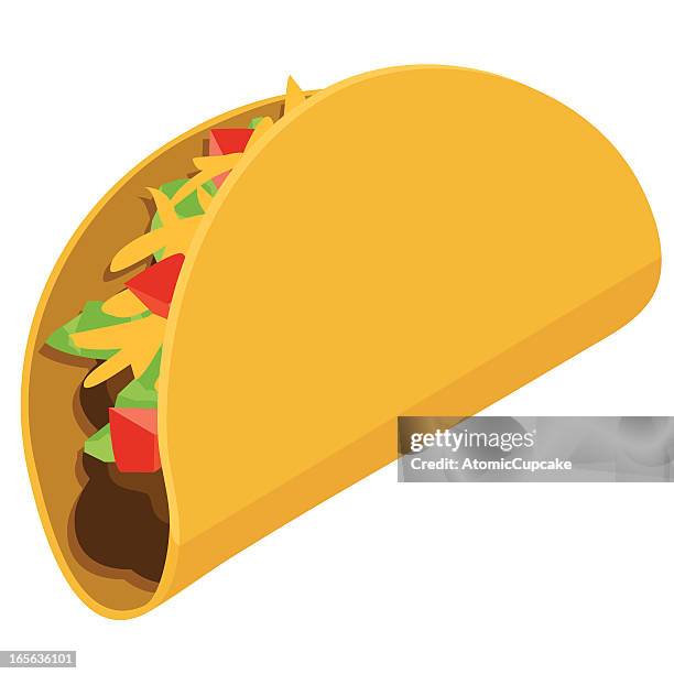 ilustraciones, imágenes clip art, dibujos animados e iconos de stock de taco - cheddar cheese