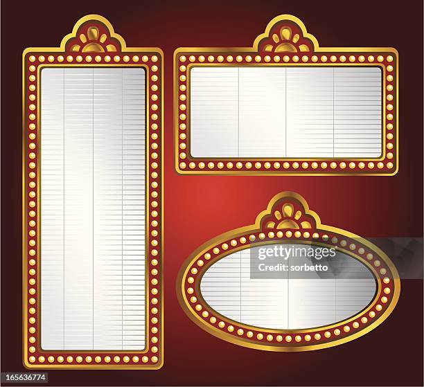 movie theater background - theatre banner commercial sign stock illustrations