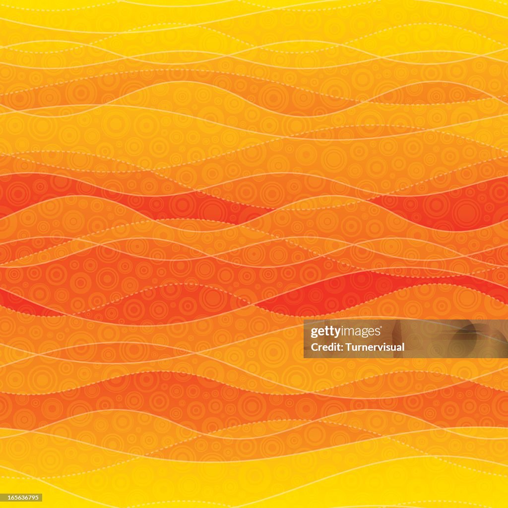 Summer Waves Background - Seamless Tile