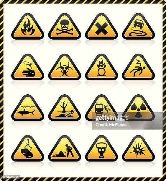 Yellow Hazard Signs High-Res Vector Graphic - Getty Images