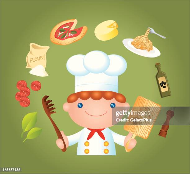 let’s do cooking - meat and cheese board kitchen stock illustrations