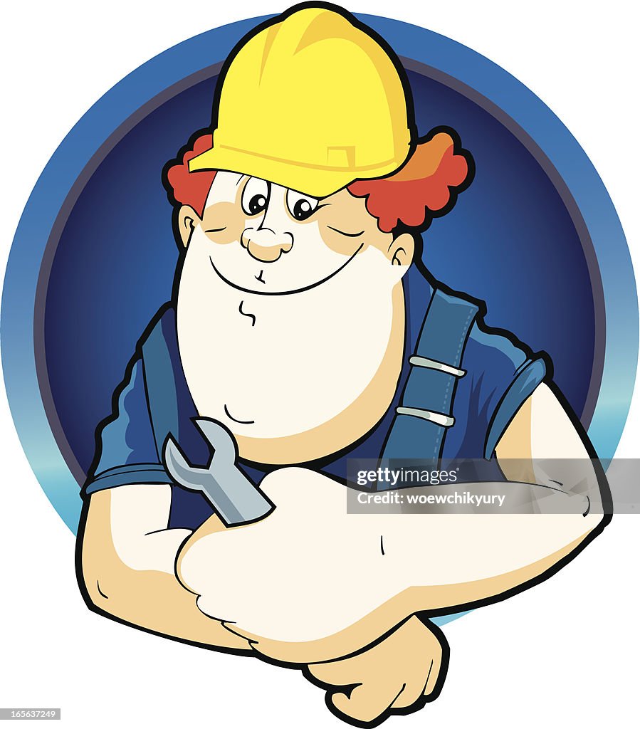 The cheerful worker