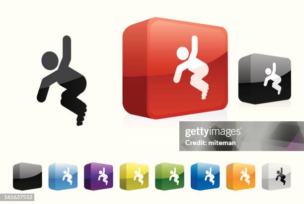 roller blading | 3d collection - extreme in line skating stock illustrations