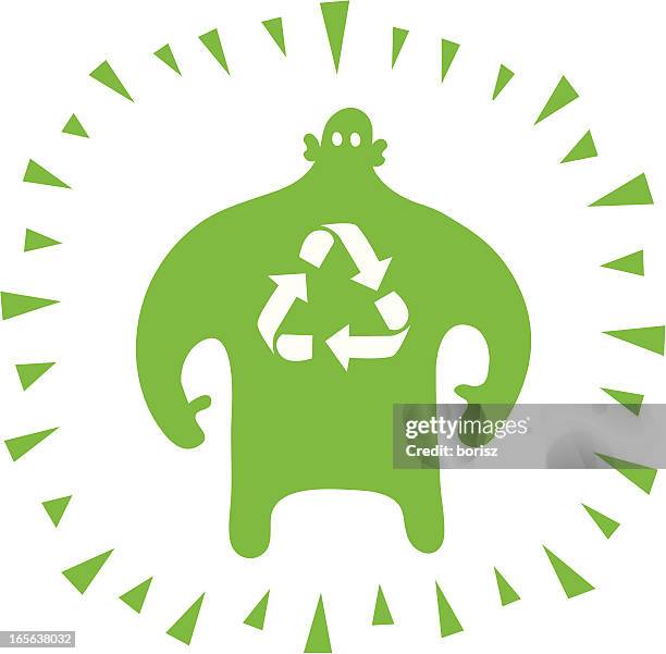 recycle - garbage man stock illustrations