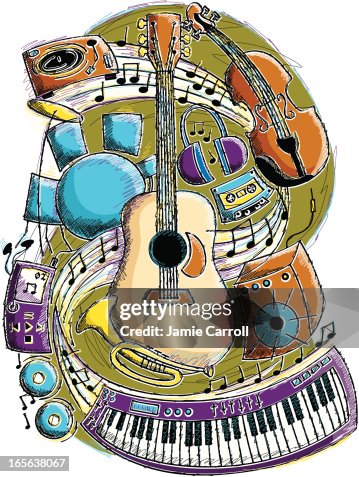 Musical Instruments Illustration Musical Instruments Illustration