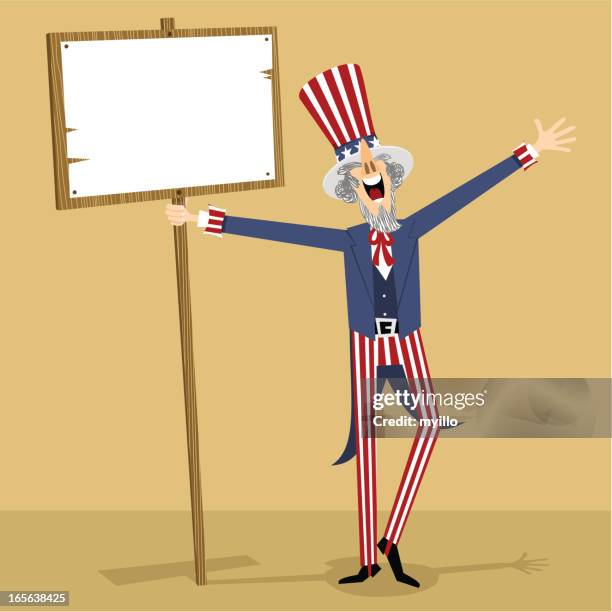 stockillustraties, clipart, cartoons en iconen met uncle sam - browns parade