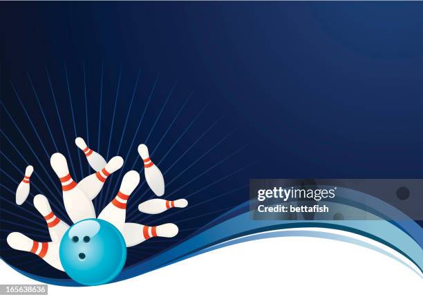 stockillustraties, clipart, cartoons en iconen met bowling background - bowlen