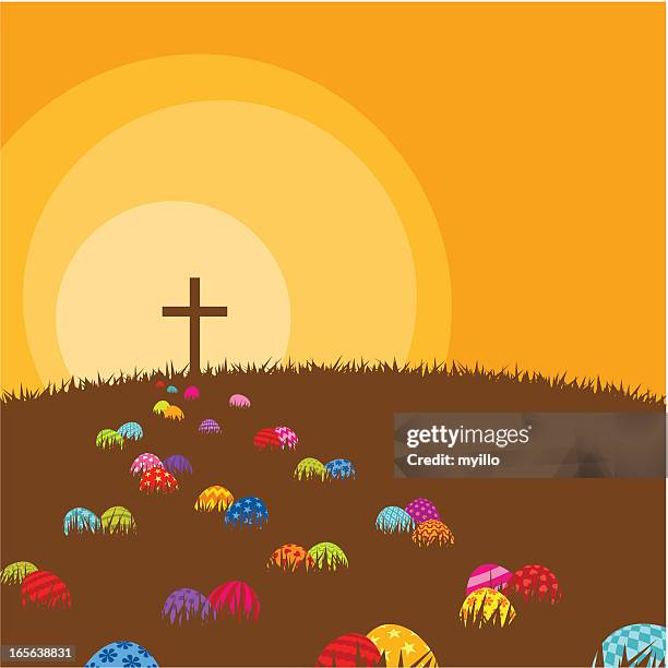 easter road - good friday stock illustrations
