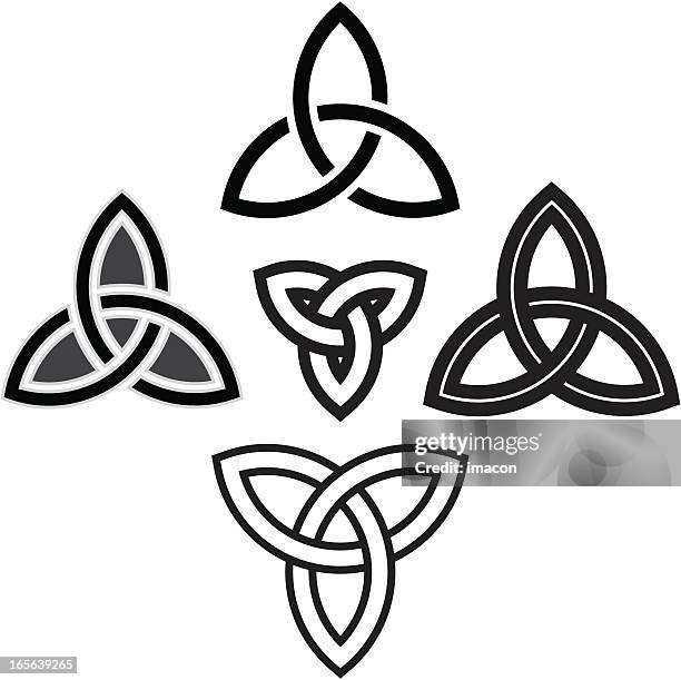 celtic knotwork - celtic knot stock illustrations