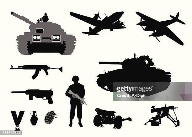 ilustrações de stock, clip art, desenhos animados e ícones de militarywwii - bomber