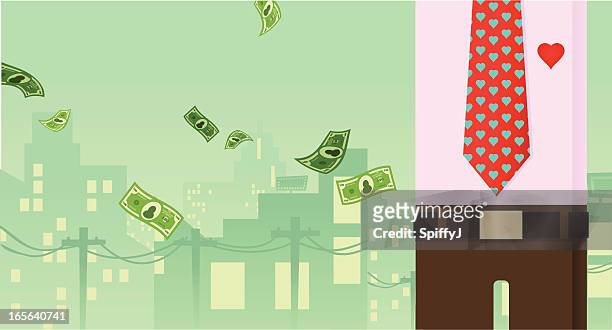 rich on fathers day - pennies from heaven stock illustrations