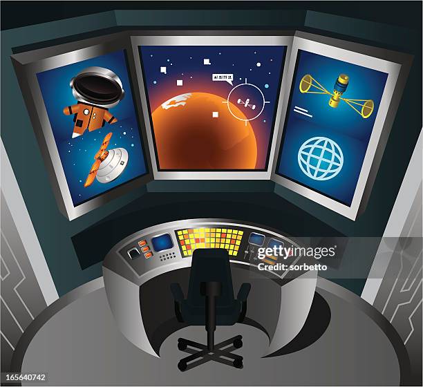 control room - mission control nasa stock illustrations