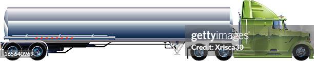 tanker truck - auto silber stock-grafiken, -clipart, -cartoons und -symbole