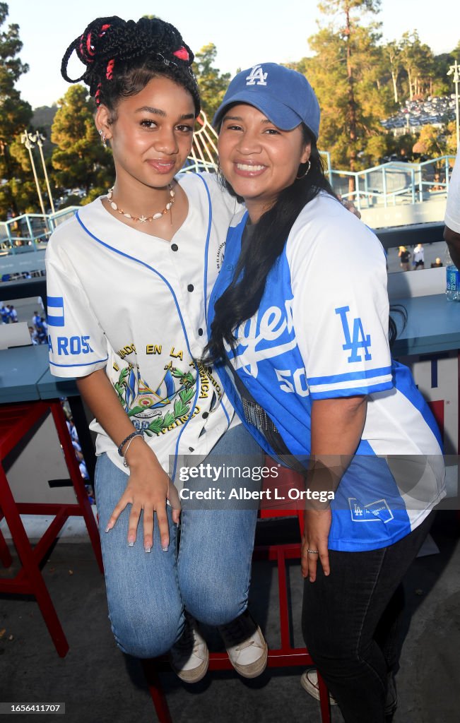 Izabela Rose and Armida Lopez attend the Los Angeles Dodgers News Photo  - Getty Images