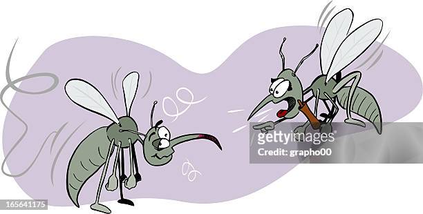 drunk mosquito - female animal stock illustrations