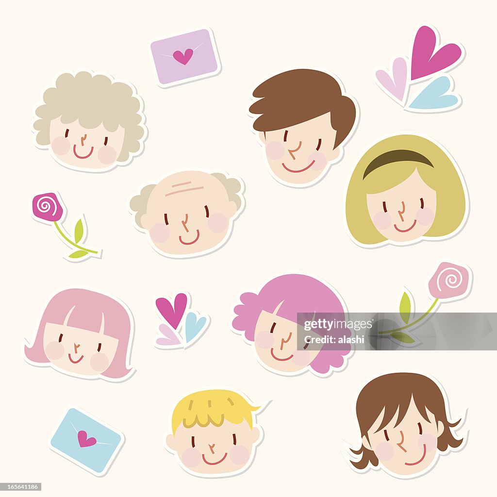 Icon set - Family Love
