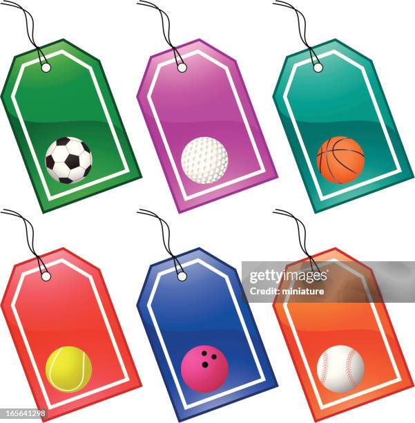 stockillustraties, clipart, cartoons en iconen met sports tags - olympic peninsula