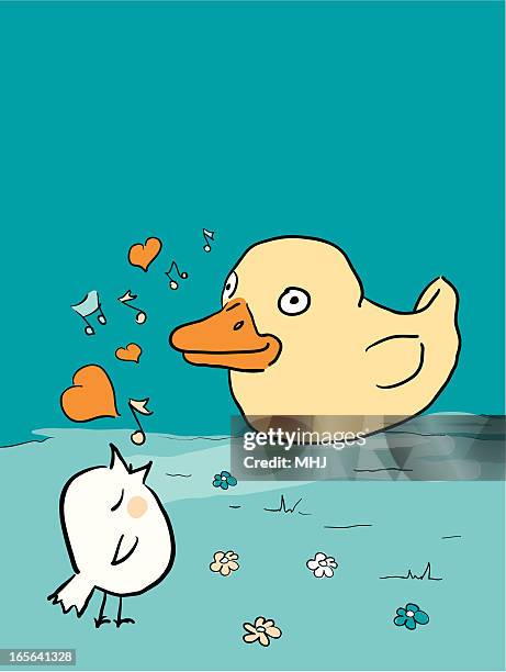 vogel kopf-unerwiderte liebe - nicht-erwiderte-liebe stock-grafiken, -clipart, -cartoons und -symbole