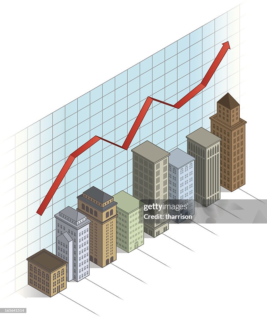 Building Line Graph Bar Graph Buildings High-Res Vector Graphic - Getty Images