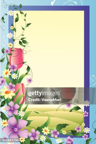 Beautiful Spring Frame High-Res Vector Graphic - Getty Images