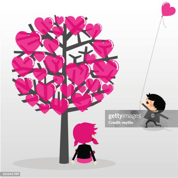 emo love - emo kid stock illustrations