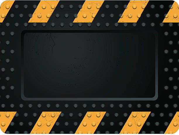 rubber frame - scratched steel stock illustrations