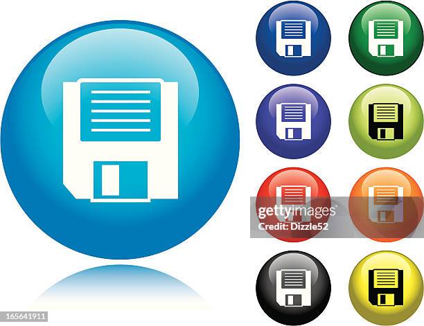 floppy disk icon - floppy disk stock illustrations