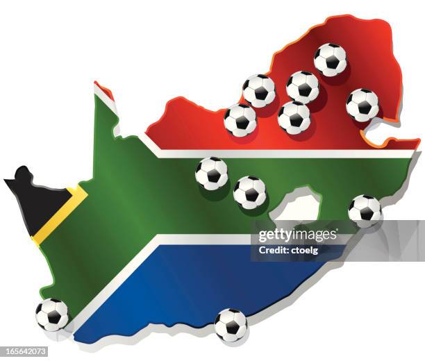 stockillustraties, clipart, cartoons en iconen met wm 2010 venues of fifa wc south africa - kaapstad