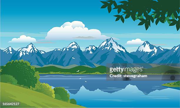 1,396 Snowcapped Mountain High Res Illustrations - Getty Images