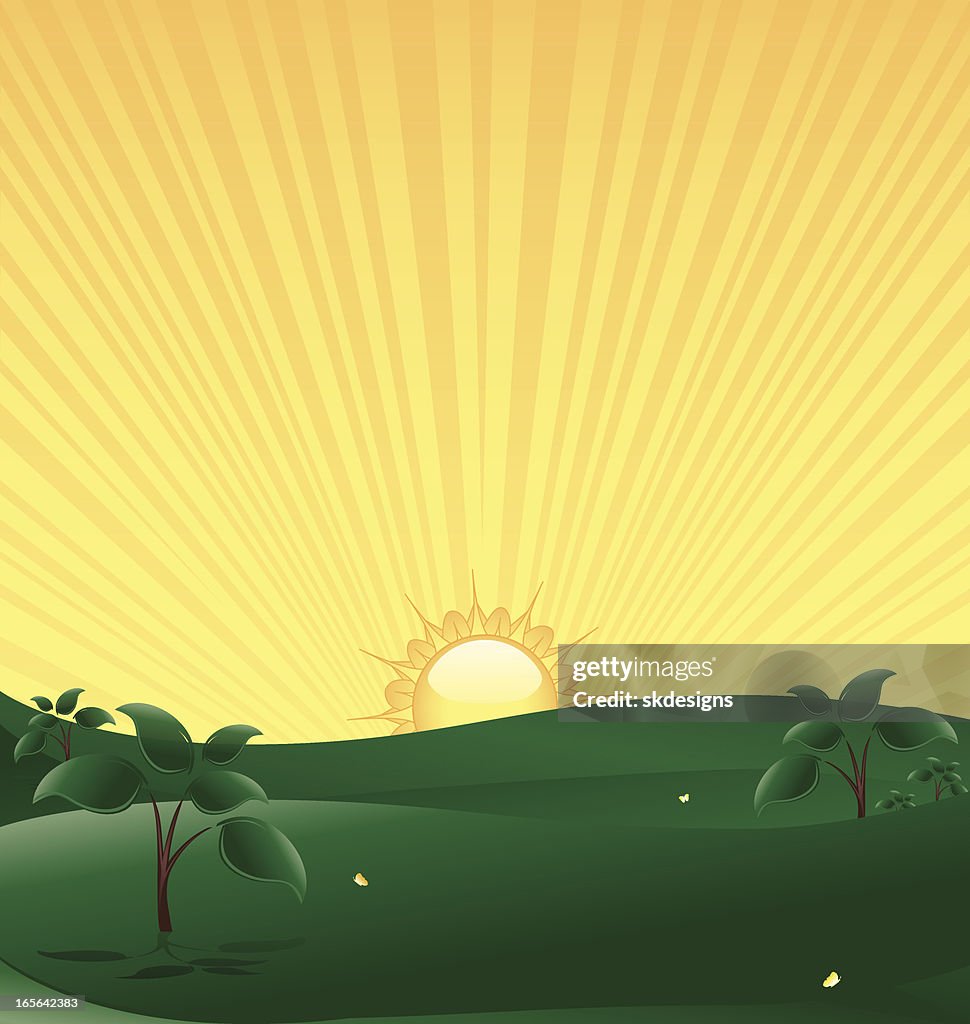 Spring Landscape Background