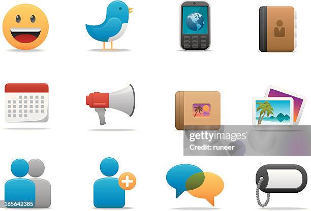 illustrations, cliparts, dessins animés et icônes de réseau social icônes/matte series de qualité - personne secondaire