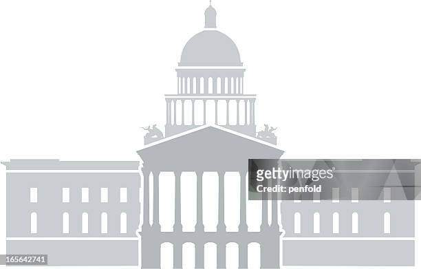 california state capitol - state capitol building stock illustrations