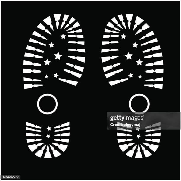 Boot Prints High-Res Vector Graphic - Getty Images