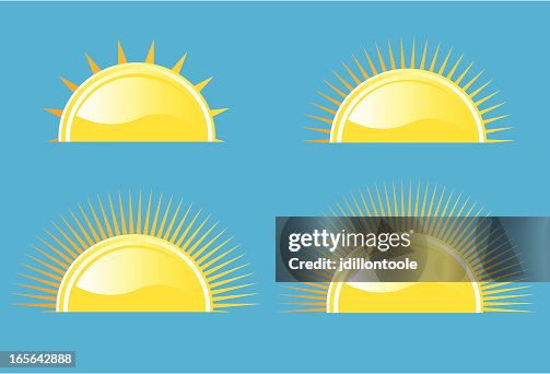Sun Symbol Vector Set Sun Symbol Vector Set