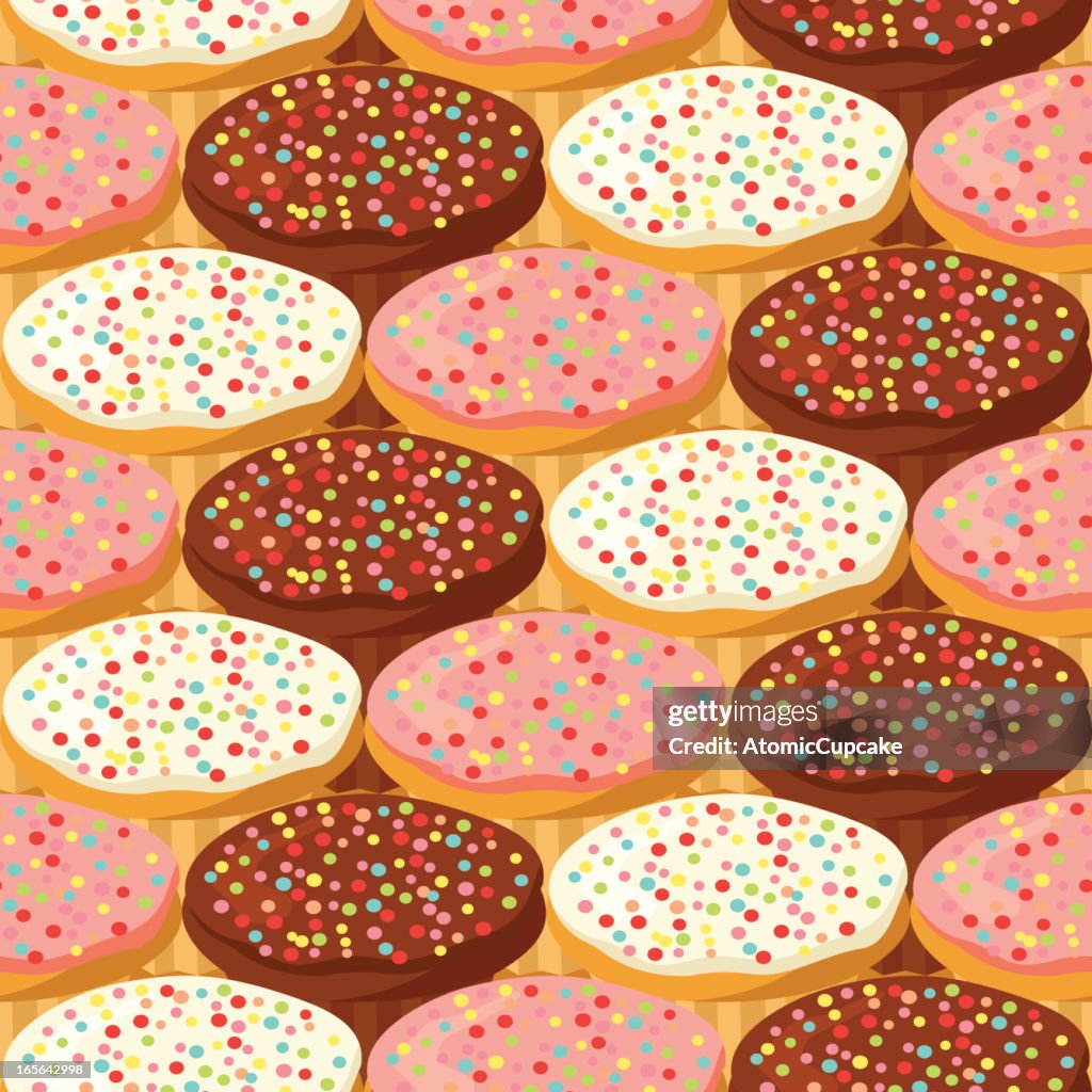 Cupcake Seamless Background Pattern