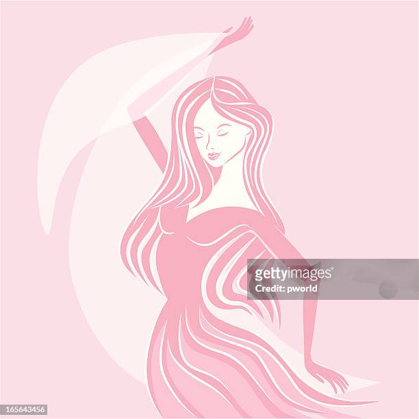 dance in pink – exklusiv bei istockphoto. - istock_photo stock-grafiken, -clipart, -cartoons und -symbole