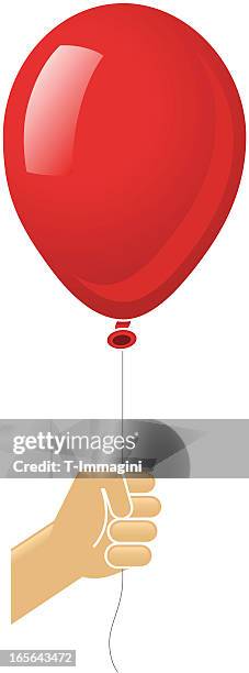 fist with red balloon - shippensburg university of pennsylvania stock illustrations