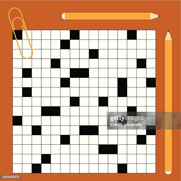 crossword - crossword stock illustrations