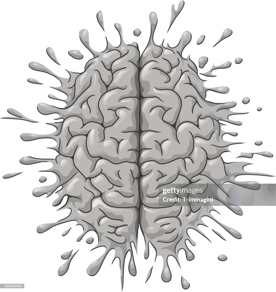 Splattered brain