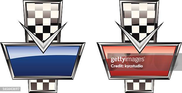 racing glossy plaques - award plaque stock illustrations