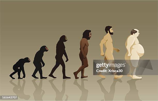 ilustrações de stock, clip art, desenhos animados e ícones de evolução humana - origins