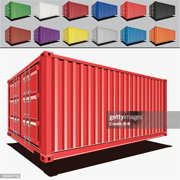 Cargo Containers HighRes Vector Graphic Getty Images
