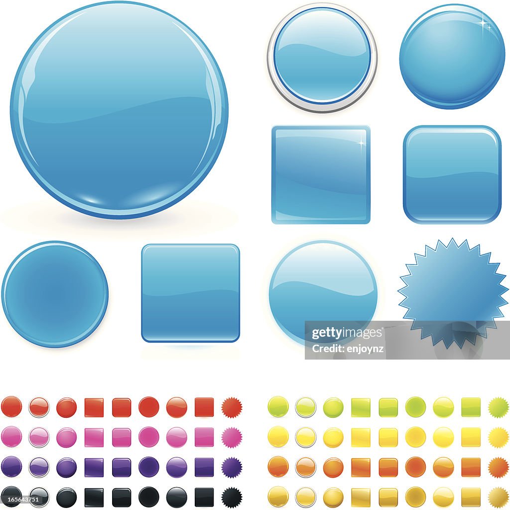 Glossy Buttons High-Res Vector Graphic - Getty Images